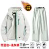Traje de Esquí para Principiantes Unisex 3 en 1 con Chaqueta Interior Desmontable con Forro de Polar y Pantalones de Esquí Engrosados