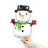 Nuevos Mini Calcetines de Santa Copo de Nieve Alce 16 pulgadas Decoración Navideña para Ventana Árbol de Navidad Globo de Película de Aluminio