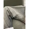 Jeans rectos para mujer para verano, estilo americano, tiro alto, vintage, corte holgado, diseño adelgazante para cuerpo tipo pera, pantalones de pierna ancha con dobladillo deshilachado