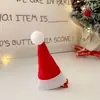 Pasador de Sombrero de Navidad Rojo Pequeño Lateral Estéreo Curvo Pasador de Sombrero Lindo Regalo de Vestido de Navidad Accesorios para el Cabello