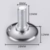 Almohadilla niveladora de altura de escritorio ajustable pie nivelador pie de ajuste mesa y silla almohadilla para pies almohadilla para pies de muebles pie de estante M8 suministro directo de fábrica