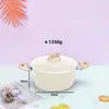 Amazon Transfronterizo Set Imitación Olla a Presión, Cualquier Combinación, Piedra Mármol Beige Cocina de Inducción Juego Universal Olla