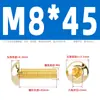 Tornillos de Cabeza Semiredonda Hexagonal de Latón Din7380 Tornillos de Cabeza Redonda tipo Copa Champiñón de Cobre M3M4M5M6M8M10