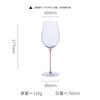 Cálice de Cristal de Luxo Leve Especial Vermelho Seda Doméstico Taça de Vinho Tinto Taça Borgonha Taça de Champanhe