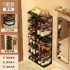 Puerta de Entrada de Casa de Alquiler Zapatero Estilo Estrecho Ahorrador de Espacio Hogar Multicapa Simple Estante Organizador de Almacenamiento de Zapatos
