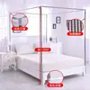 Mejora de Soporte de Acero Inoxidable, Conector Metálico de Tres Vías, Poste para Cortina de Mosquitero de Cama de Pie Estilo Palacio Doméstico, Engrosado y Reforzado