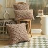 Almohada de Peluche para el Hogar Sala de Estar Sofá Doble Cara Estilo Silencioso Funda de Almohada Jacquard Tridimensional Funda de Almohada para Mesita de Noche Respaldo Venta al por Mayor
