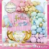 Celebração de Aniversário Amazon Transfronteiriça Espanhola Arco de Balões Conjunto de Balões Decoração de Cena Conjunto de Corrente de Balões para Festa de Casamento