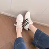 Tênis de treinamento alemão retrô 7cm de aumento interno em couro genuíno para mulheres, disponível em estoque, novo outono 2026, versátil, moda casual, estilo Forrest Gump