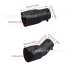 Tubo de Escape de Coche Salida Única Forma de Corazón Estilo Garganta de Cola Accesorios para Coche Acero Inoxidable Boquilla de Escape Negra Tubo de Escape