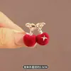 Presilha de Cabelo Laço Veludo Vermelho de Ano Novo, Presilha Lateral para Franja, Prendedor de Cabelo Garra de Princesa, Novo Estilo de Luxo Feminino 2025