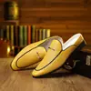 Zapatos de Cuero de Gran Tamaño Más Vendidos en Amazon Aliexpress, Verano Puntiagudos Calados sin Cordones Transpirables Casuales de Negocios