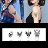 Serie Mariposa Pegatinas de Tatuaje Herbal Impermeables Larga Duración Sensación de Alta Gama No Reflectantes Base de Jugo Tatuaje Falso para Brazo Clavícula para Mujeres