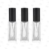 Em estoque fábrica vendas diretas 8ML 10ML frasco de vidro de alta qualidade quadrado perfume spray cosméticos perfume recipiente