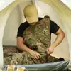 Saco de Dormir Cálido de Camuflaje para Exteriores, Saco de Dormir de Camuflaje Estilo Capa, Saco de Dormir de Emergencia Portátil para Montañismo, Camping, Viajes