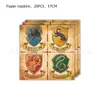 Platos de Papel, Vasos de Papel, Servilletas de Papel, Adornos para Pasteles y Decoraciones de Papel con Temática Mágica de Harry Potter para Fiestas de Cumpleaños de Halloween Transfronterizas