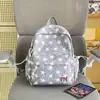 Mochila Estelar Trendy Cool para Calle para Niños y Niñas Estudiantes Alta Apariencia Ins Gran Capacidad Ligera Simple Campus Doble Hombro