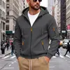 Sudadera con capucha y cremallera para hombre, de estilo casual deportivo y holgado, para otoño e invierno, apta para exportación