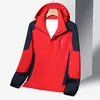 Mono con logo estampado chaqueta de pareja para exteriores de una sola capa primavera y otoño impermeable ropa de pesca chaqueta cortavientos de caparazón blando
