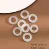 Pendente da Paz de Ágata Natural Lichia Jade Congelado Chalcedony Jade de Gelo Alto Cadeado da Paz Acessórios para Miçangas DIY Feitos à Mão