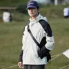 Chaqueta Exterior Tres en Uno a Prueba de Viento e Impermeable para Mujer, Estilo Pareja, Chaqueta de Montañismo Fina de Una Sola Capa para Hombre, Venta al por Mayor