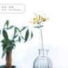 Ramo de flores de vidrio hecho a mano de una sola cabeza estilo japonés, simulación de adornos frescos, arreglo floral decorativo, lindo jarrón de vidrio