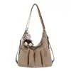 Bolso casual de ante de gran capacidad para el día a día, simple y versátil, mochila transfronteriza, nueva bolsa multiusos 2026