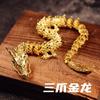 Nuevo dragón chino de latón puro, adornos de dragón dorado, dragón dorado dominante tridimensional, adornos de dragón movibles, venta al por mayor