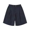 Shorts de Trabalho Casuais Largos Masculinos Estilo Retro Old Money Magmans Verão Calças Retas de Perna Larga K7698