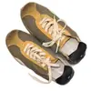 Zapatillas de entrenamiento deportivas retro de principios de otoño 2026 con estampado de leopardo, nuevas para mujer, alemanas, punta redonda, con cordones, tela azul versátil