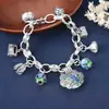 1082 Transmissão ao Vivo Moda Tendência Estilo Chinês Combinação Moda Pingente Esmaltado Pulseira Pulseira Estilo Étnico Retrô para Mulheres