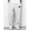 Pantalones Deportivos Casuales de Verano para Hombre, Pierna Recta, Pierna Ancha, Delgados, Frescos, Holgados, Transpirables, de Secado Rápido, Amigables con la Piel, Tejido Waffle