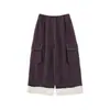 Pantalones Largos Casuales de Trabajo a Cuadros Bloque de Color Falso Dos Piezas Camiseta para Niñas Wulibu Primavera y Otoño 2026 Atuendo de Principios de Primavera Moderno
