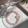 La luna viene hacia ti Amatista Natural Ojo de Gato Rosa Aguamarina Plata 925 Pulsera Linda Pulsera para Mujer