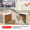 Escritorio Plegable Promocional de Fábrica Cabeza Apilable Supermercado Apilamiento de Mercancías Supermercado Estante de Exhibición Portátil Mesa de Prueba Estante Cabeza Apilable Maquillaje