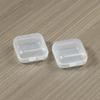 Plástico PP Mini Caja de Tapones para los Oídos Antirruido Caja de Almacenamiento para Pendientes, Anillos, Anzuelos Caja Cuadrada Pequeña Sin Cable Transparente Fabricante