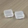 Plástico PP Mini Caja de Tapones para los Oídos Antirruido Caja de Almacenamiento para Pendientes, Anillos, Anzuelos Caja Cuadrada Pequeña Sin Cable Transparente Fabricante
