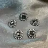Cuerda para el pelo de aleación cuadrada con placa de diamante retro japonesa y coreana, bolsa para el pelo, zapatos, ropa, funda para teléfono, accesorios de joyería DIY