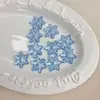 Cuentas Acrílicas Transparentes de Copo de Nieve Multicolor con Agujeros para Accesorios de Llavero DIY y Cuentas Sueltas