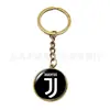 Chaveiro de Liga Metálica com Pedra Preciosa do Tempo, Pingente para Bolsa/Chave de Carro, Tema de Futebol Europeu