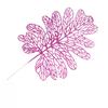 Serie Polvo de Oro Transfronterizo: Decoraciones Navideñas de Plástico Simulado de 32 cm, Hojas de Taro de Primavera con Polvo Dorado Brillante
