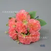 Novo 7 cravos flor simulação buquê de cravo flor de seda presente dia das mães vitrine armário de exibição display