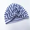Chapéus Europeus e Americanos para Recém-Nascidos de Comércio Exterior, Chapéus Indianos Estampados de Laço Fofo para Primavera e Verão, Chapéus de Tricô com Orelhas de Coelho