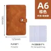 Carpeta de Almacenamiento de Cuero con Hebilla Transfronteriza A6 de Hojas Sueltas y un Elegante Cuaderno de Mano Multifuncional A5 que se Puede Imprimir con Logo