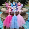 Fabricante 45 cm Vestido de Novia Musical con Luces Sirena Alas de Luz Ángel Muñeca Brillante Juguete Inteligente para Niños