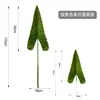 Venta caliente de Amazon hojas tropicales artificiales flores plantas verdes con césped floral decoración del hogar manualidades de plantas verdes