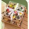 Caja de Picnic de Nueve Compartimentos Caja Desechable para Empaque de Frutas y Pasteles Picnic al Aire Libre Empaque y Distribución de Hot Pot Venta al por Mayor