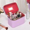 Conjunto de Caixa de Maquiagem Resistente ao Desgaste em Formato de Coração, Caixa de Armazenamento para Produtos de Skincare e Cosméticos, Caixa de Armazenamento, Gaveta para Mesa de Maquiagem com Armazenamento