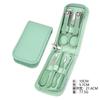 Cortauñas traje juego completo cortauñas juego caja cortauñas herramientas de pedicura set de belleza 19 piezas dispositivo limpiador de oídos