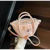 Bolsa Cesta de Legumes com Laço Romboidal Transfronteiriça para Mulheres Verão 2025 Nova Bolsa Transversal de Nicho Estilo Coreano Bolsa de Balde Portátil